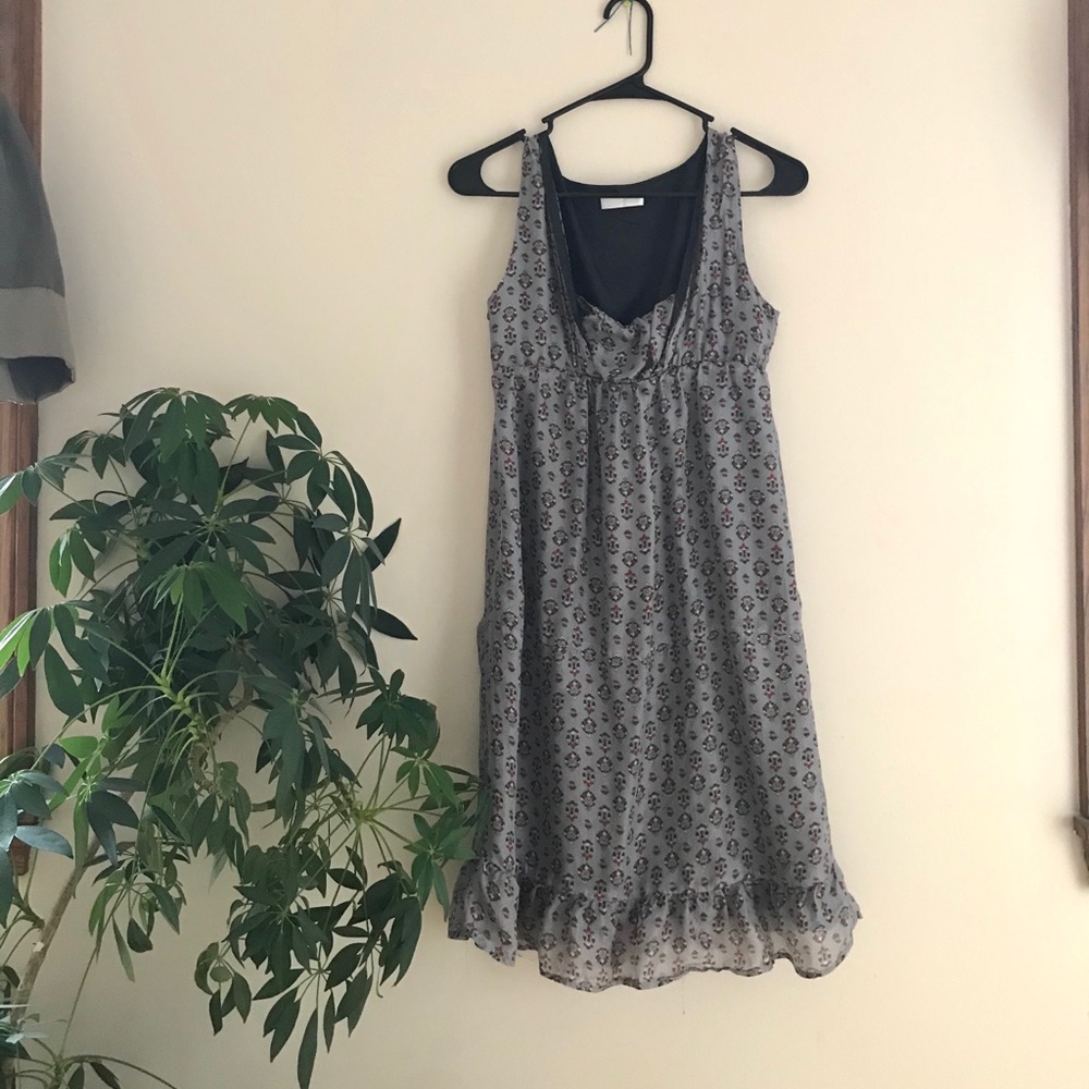 Empire dusty blue dress